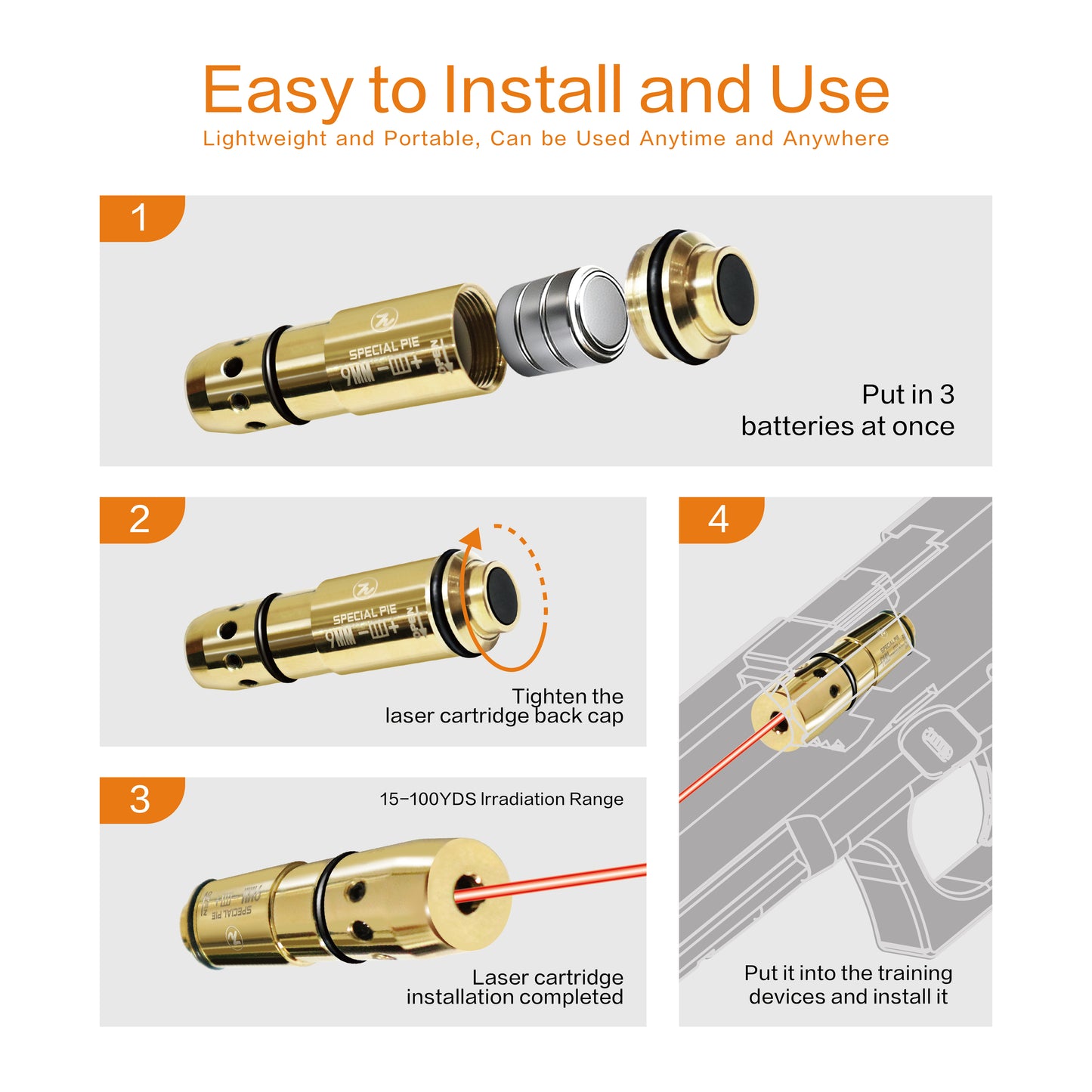 SPB Laser Bullet Cartridges